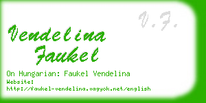 vendelina faukel business card